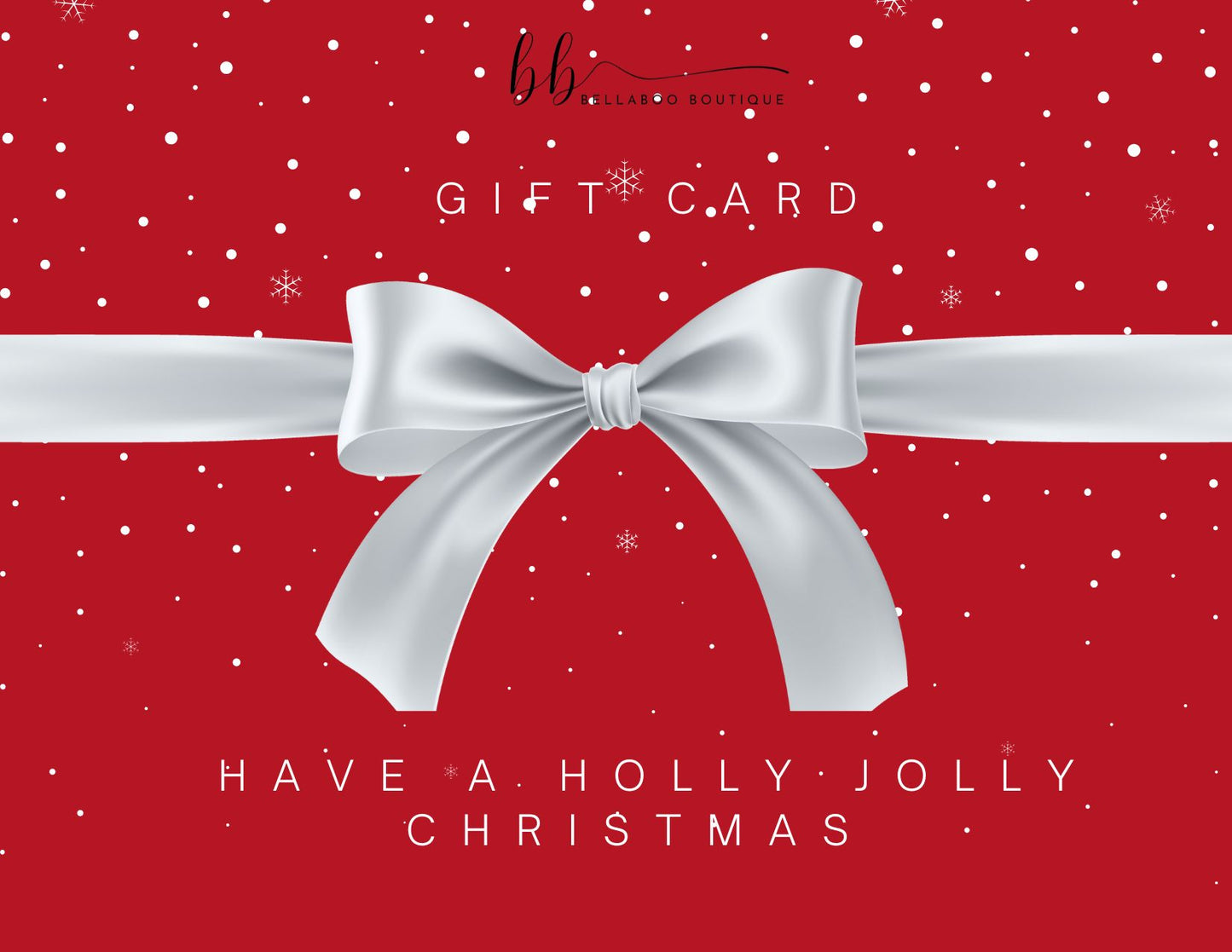 Bellaboo Gift Card Happy Christmas