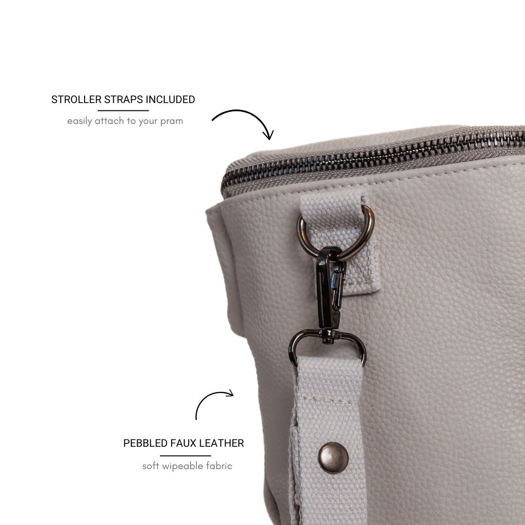 Bellaboo Crossbody Baby Sling Bag Clouds Stroller Pram Straps Close Up