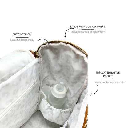 Bellaboo Mabel Baby Changing Bag Tanm Interior And Insulated Bottle Pocket