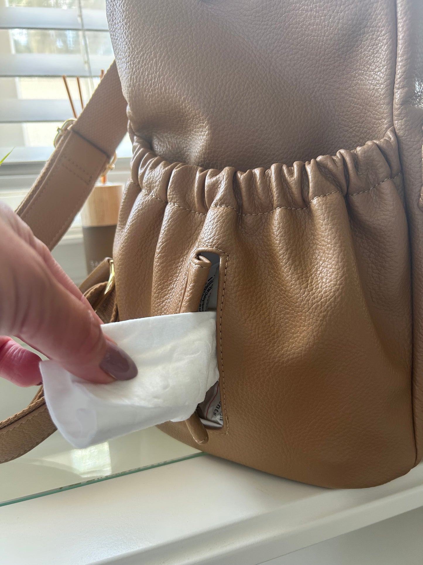 Mabel Baby Changing Bag ~ Latte