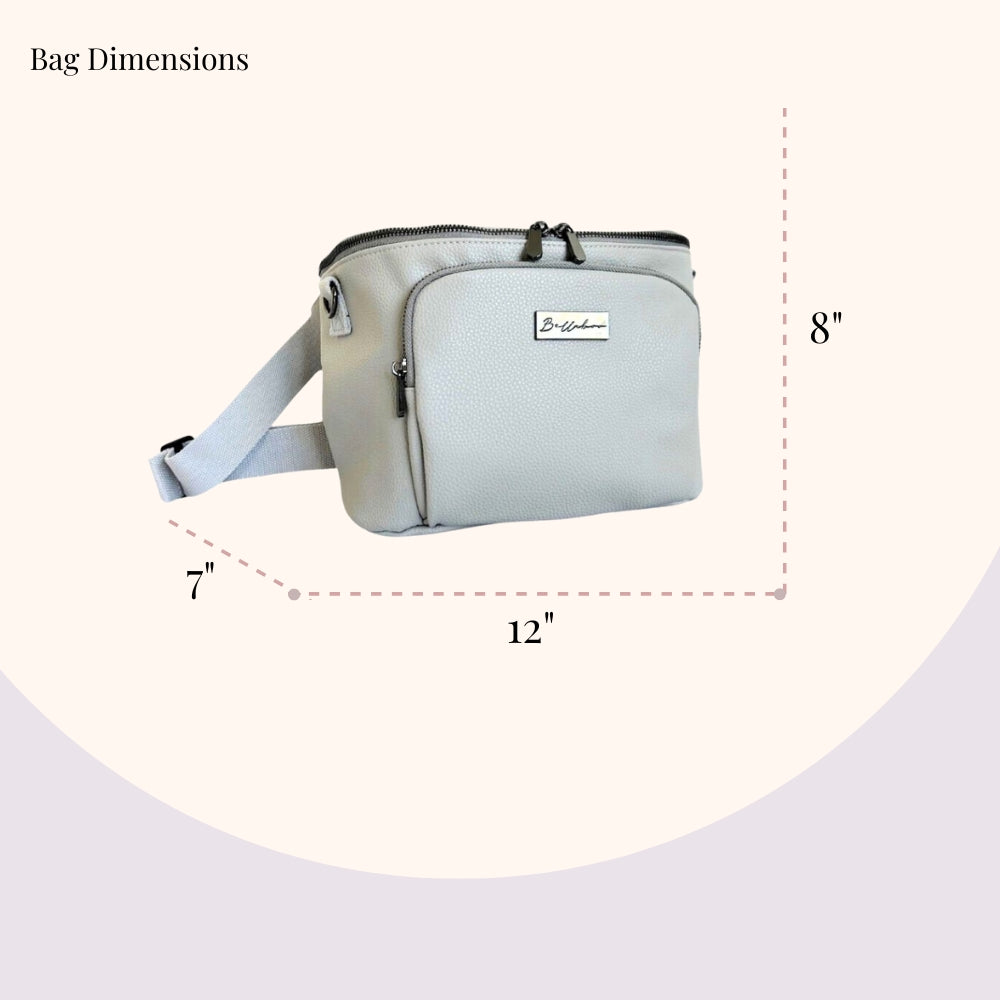 Bellaboo Crossbody Baby Sling Bag Clouds Dimensions