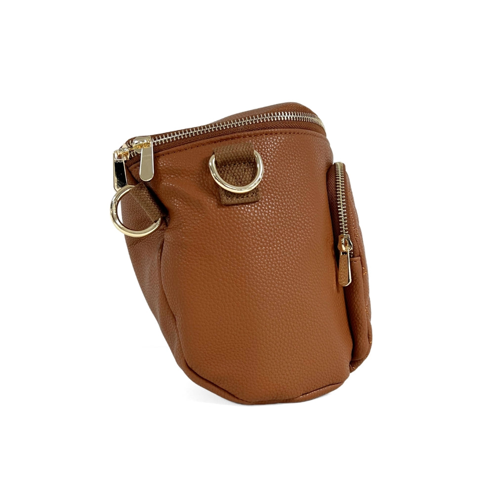 Mabel Baby Changing Bag & Sling Bag Set In Tan