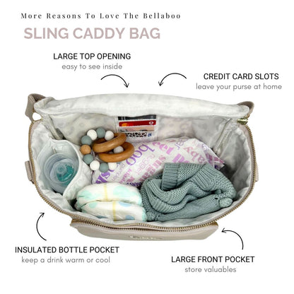Mabel Baby Changing Bag & Sling Set In Mocha