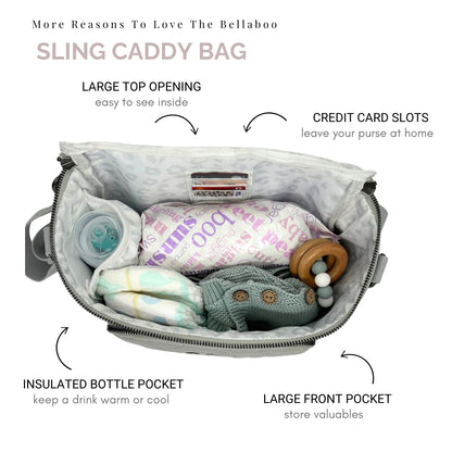 Mabel Baby Changing Bag & Sling Set Clouds