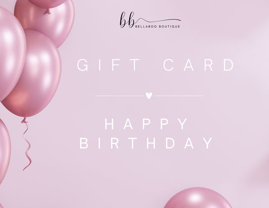 Bellaboo Gift Card Happy Birthday