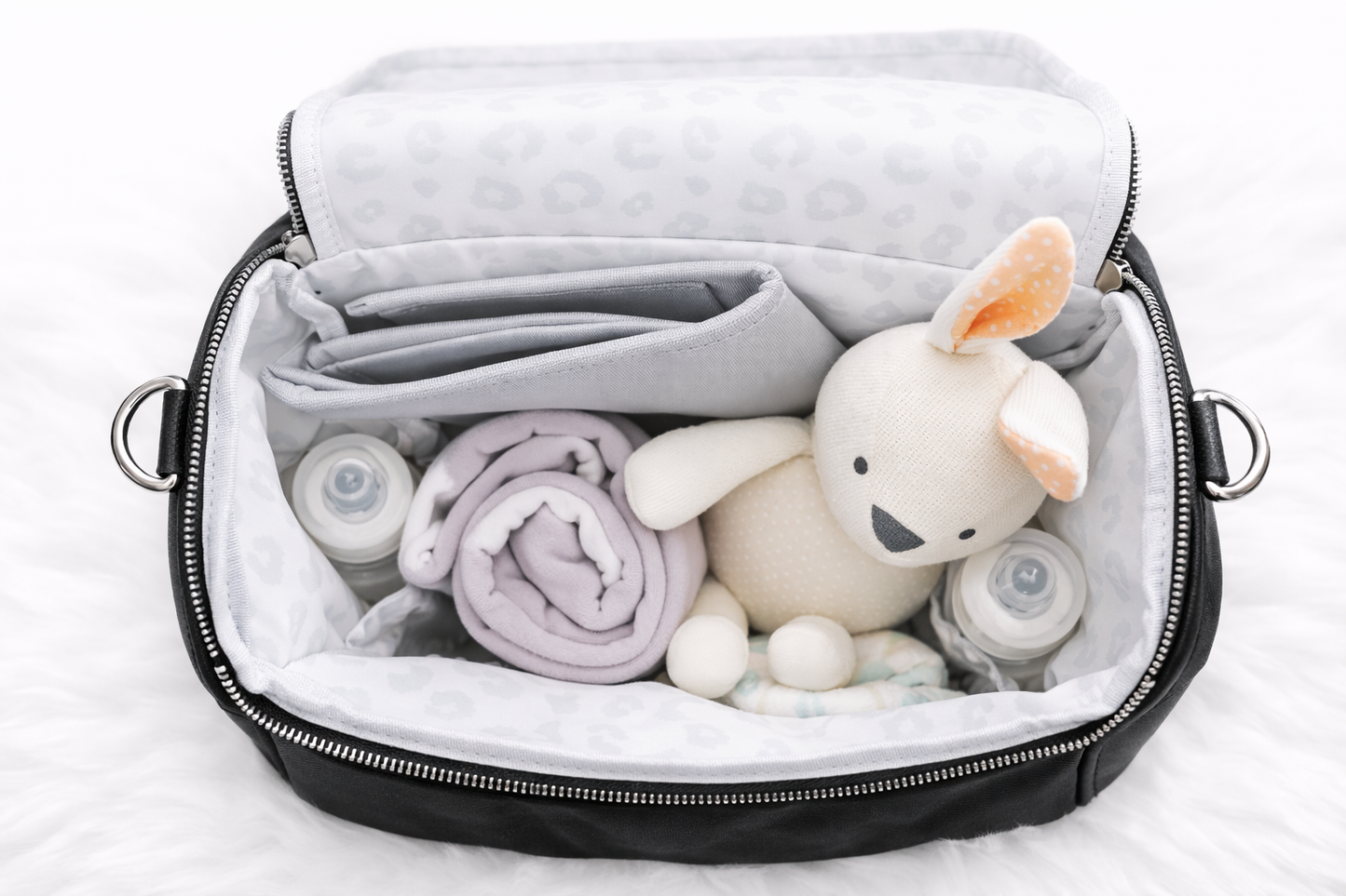 Mabel Baby Changing Bag & Sling Bag Set In Onyx