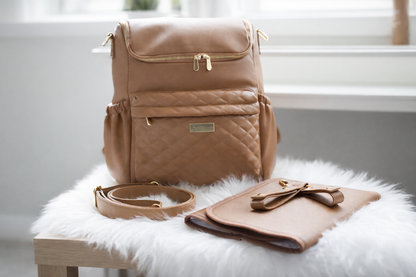 Mabel Baby Changing Bag ~ Latte