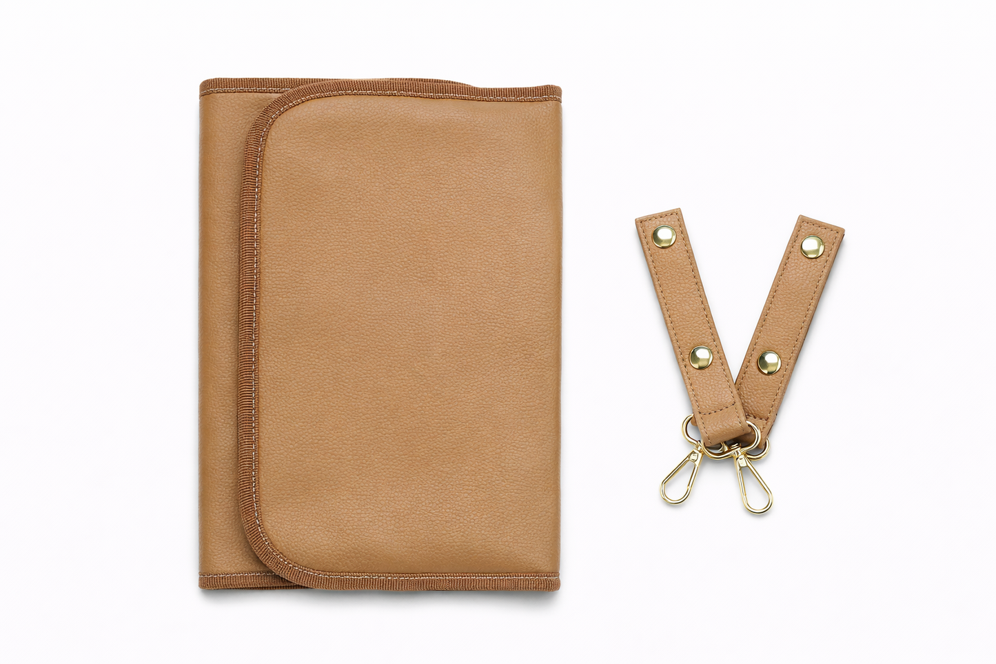 Mabel Baby Changing Bag & Sling Bag Set In Latte