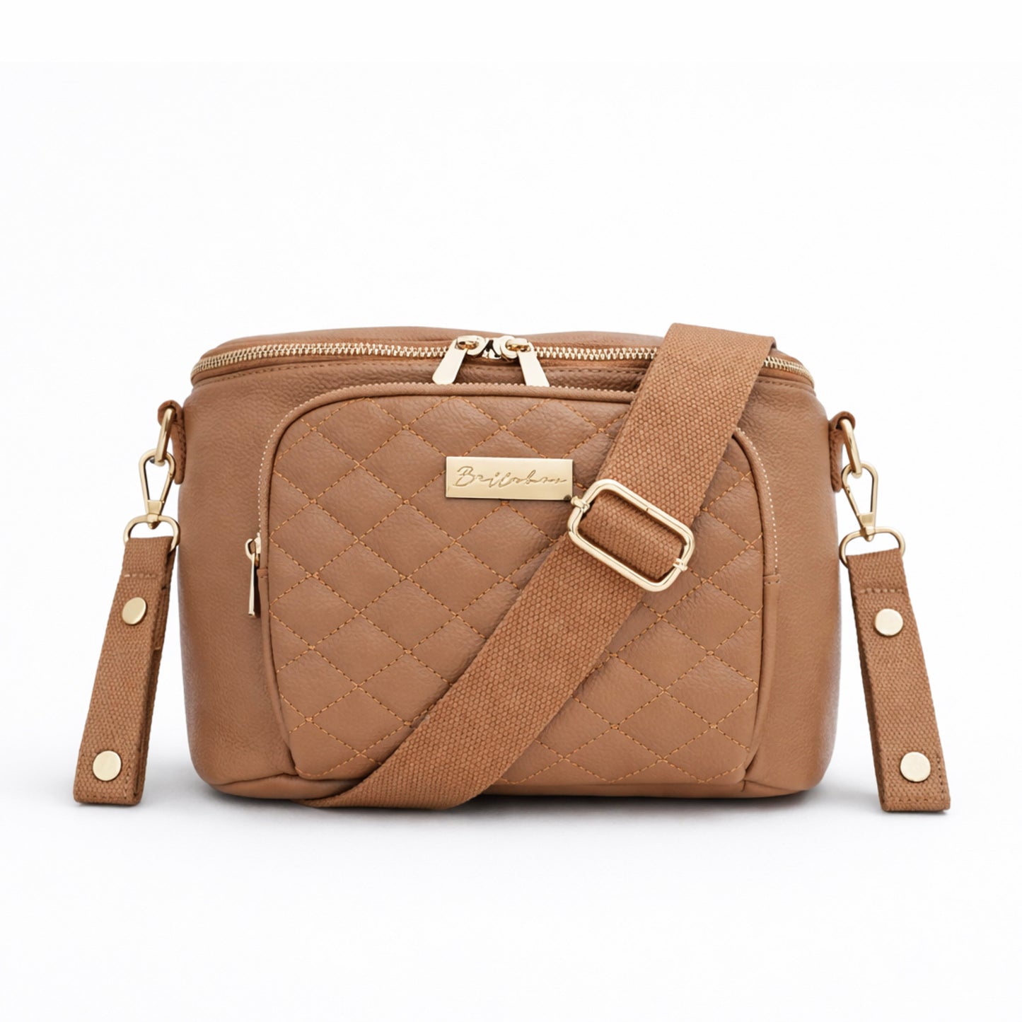 Mabel Baby Changing Bag & Sling Bag Set In Latte