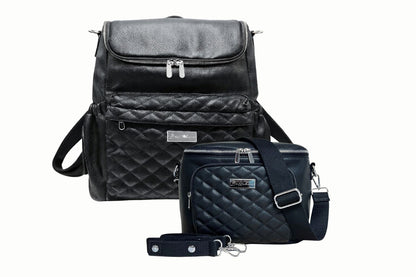 Mabel Baby Changing Bag & Sling Bag Set In Onyx