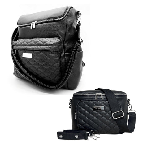 Mabel Baby Changing Bag & Sling Bag Set In Onyx