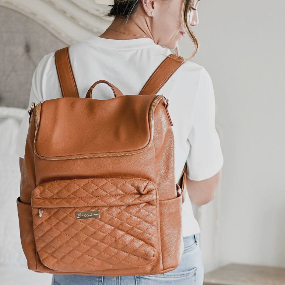 Mabel Baby Changing Bag & Sling Bag Set In Tan