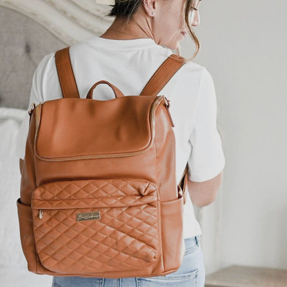 Mabel Baby Changing Bag & Sling Bag Set In Tan