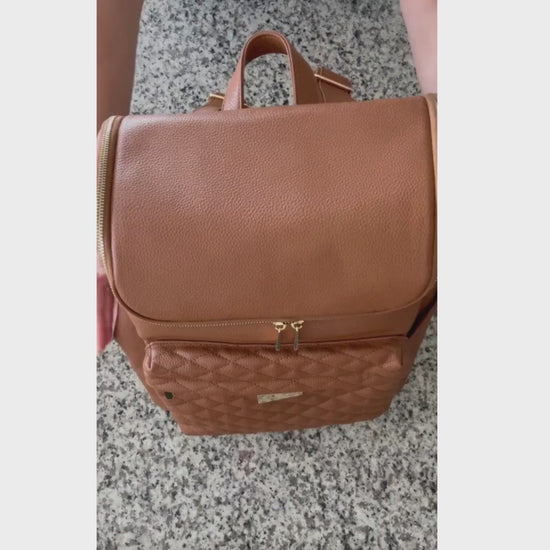 Bellaboo Mabel Baby Changing Bag Tan Video